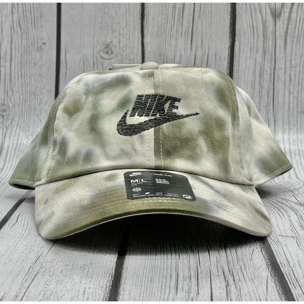 Nike Club Hat Cap Olive White Strapback Men's Size M/L FN4198‑325